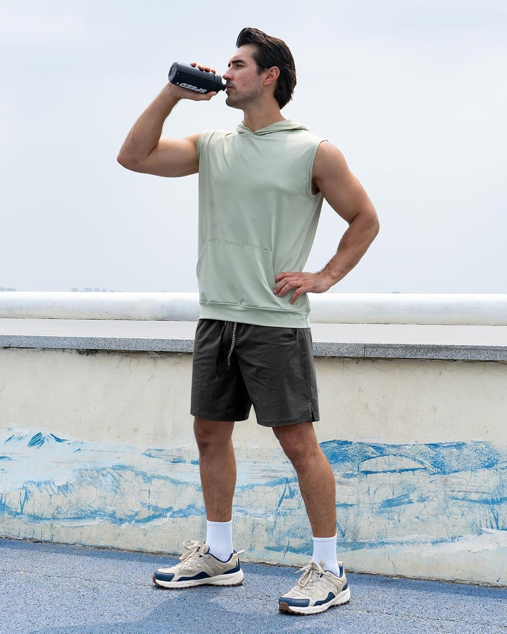 Skiennix Men's Athletic Workout Shorts - Quick Dry 7-Inch Gym Shorts with Pockets for Sports & Running