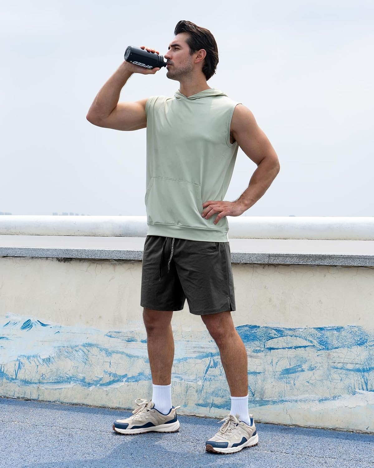 Skiennix Men's Athletic Workout Shorts - Quick Dry 7-Inch Gym Shorts with Pockets for Sports & Running
