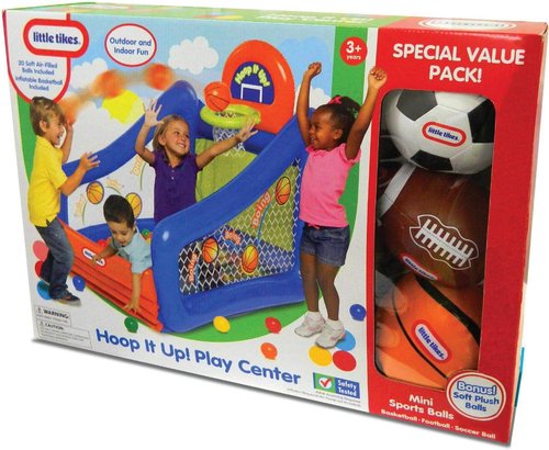 Little Tikes | Hoop It Up Value Pack - Fun Indoor & Outdoor Basketball Set for Kids