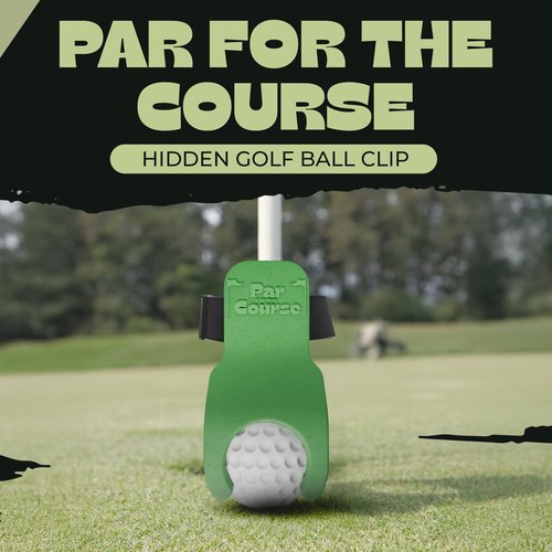 Par for the Course Golf Ball Dropper Clip – Secret Golf Ball Dispenser – Hidden Under Pant Leg – Funny Gag Gift for Golfers – Novelty Golf Accessory for Cheating & Finding Lost Balls