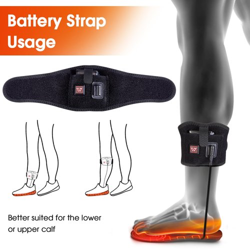Heated Insoles with Removable 7.4V Battery Packs | Up to 12 Hours of Warmth | ETL-Certified Charger | Adjustable Temperature Foot Warmers for Men & Women