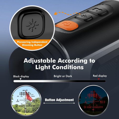 LAZYCAT Golf Rangefinder with Slope,1200 Yards Laser Range Finder Golfing Dimmable,Range Finder Golf 7X Magnification,Flag Lock Vibration,Measure Speed,Rechargeable with Magnet,Golf Gifts for Men