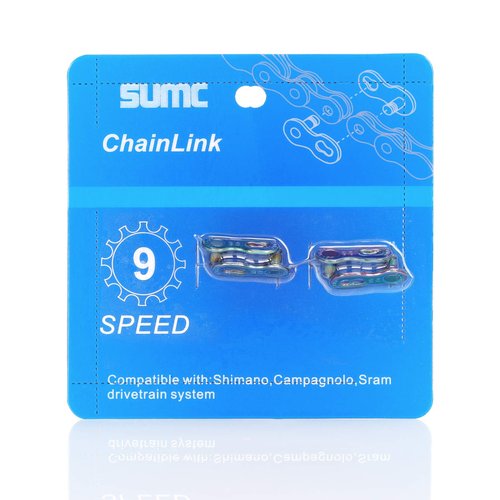Inkesky 4 Pairs Re-usable Quick Link for Bike Chains - Compatible with Shimano/KMC/Campagnolo/SRAM (6/7/8-speed (Gold))