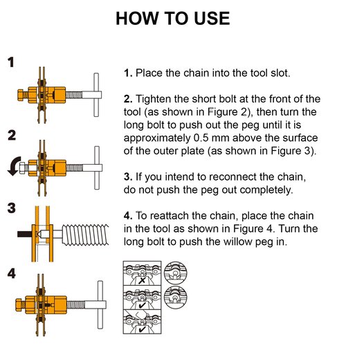 SONZUIA Universal Bike Chain Tool Kit with Bike Breaker Main Chain Pliers Chain Checker for Road MTB Bike 1-13 Speed Chain Disassemble Chain Splitter and Breaker