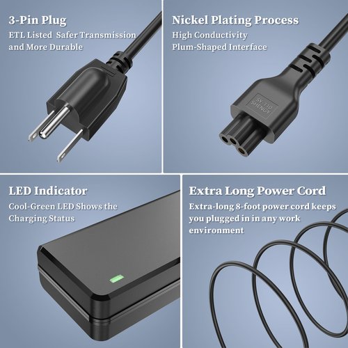 12V Power Supply for Echelon Bike Charger Compatible with Echelon EX5S ECHEX-5s ECHEX5s EX-5s-10 EX5S-10 Smart Connect Fitness Bike Adapter for SUN-1200500 SH6MDBT42Q 8017A-MDBT42Q Power Cord