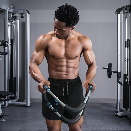 DERACY Twister Arm Trainer, Adjustable 60 - 110 Lbs Resistance Forearm Strengthener, Chest Workout Equipment, Arm Exerciser, Portable Home Gym Fitness Equipment