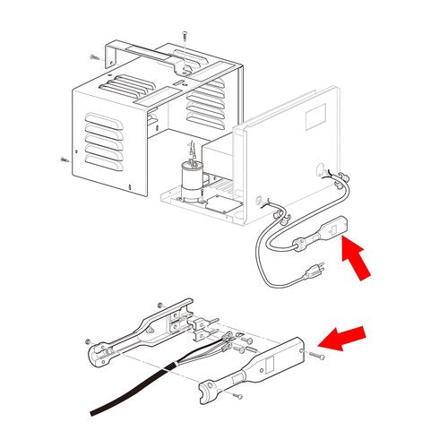 10L0L Golf Cart 36V Powerwise Charger Receptacle & Handle Plug for EZGO TXT 1996-up, OEM# 73063-G01 73063G01 73345-G01 73345G01