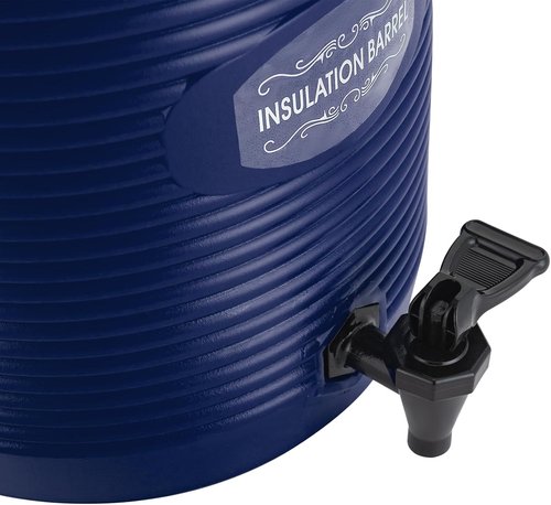 Insulated Beverage Dispenser - 3 Gallon Portable Hot & Cold Drink Cooler | Stainless Steel Interior (Blue)