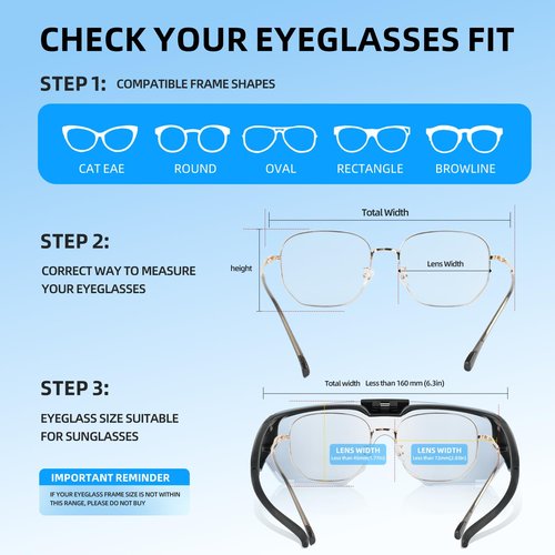 VOZAPOW Polarized Sunglasses over Prescription Glasses Flip up Sports Sunglasses for Men Women Oversized UV Protection Shades