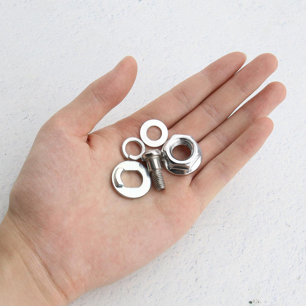 SING F LTD 4pcs Electric Scooter Front Rear Motor Wheel Nuts Bolt Screw with Washers Compatible with Xiaomi M365, 1S, Essential, Pro and Pro 2