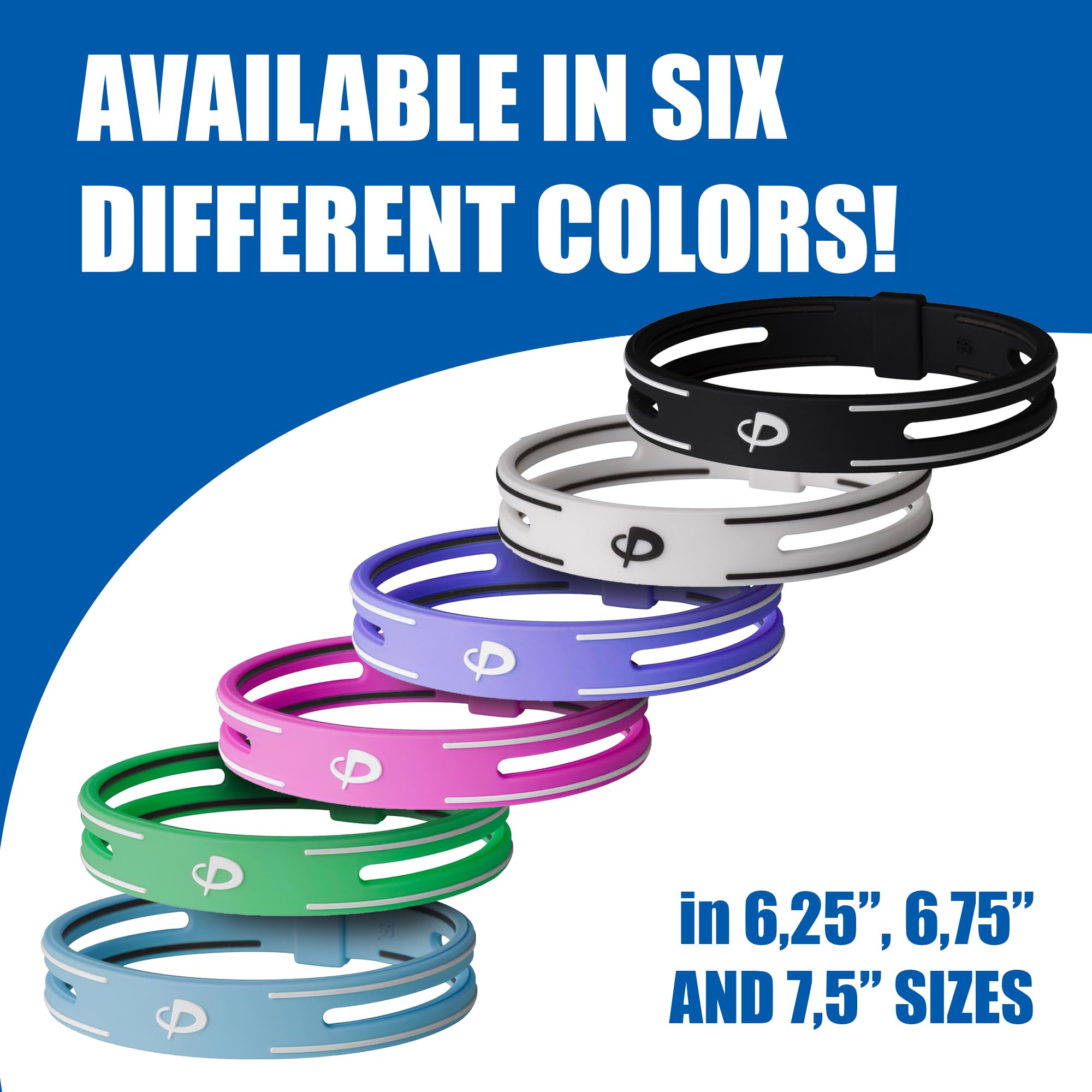 Phiten S-PRO Titanium Bracelet - Waterproof Sport Silicone Bracelet Wristband with Aqua-Titanium for Alternative Healing - Power Elastomer Zone with Micro Titanium Spheres - Pink, 6.75 Inch