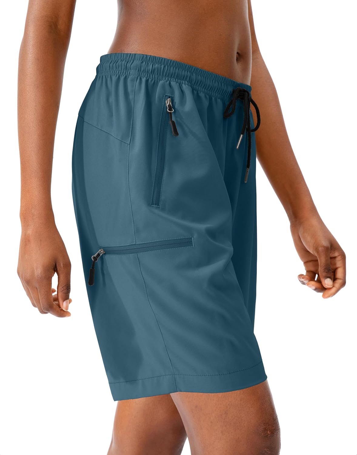 SANTINY Women's Hiking Cargo Shorts - Quick Dry, Lightweight Summer Shorts with Zipper Pockets | Available in 5'', 7'', 9'' Sizes
