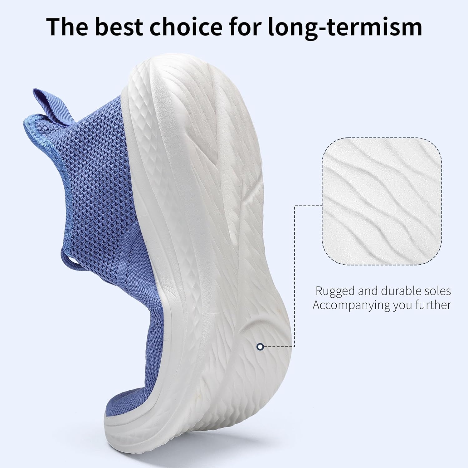 VAMJAM Men's Running Shoes - Lightweight Slip-On Breathable Gym Sneakers | Non-Slip Mesh Design