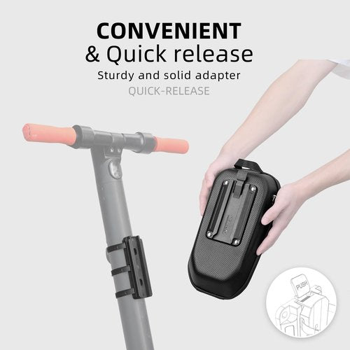 Rhinowalk Scooter Bag Quick Release Handlebar Bag Waterproof Front Storage Bag Bike Frame Bag for Electric Scooter/Bicycle/Motorcycle