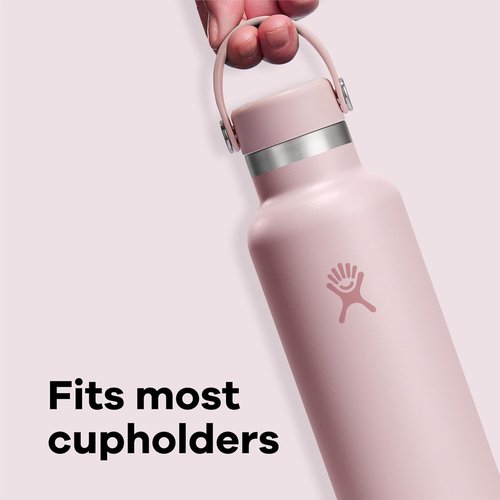 Hydro Flask Water Bottle - Insulated Stainless Steel - Leakproof Design in 21 Oz Fossil Brown