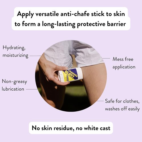 Chamois Butt'r Anti-Chafe Stick - Solid Formula for Comfort | 2.25 Ounce, Clear