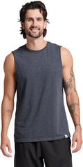 Russell Athletic Men's Sleeveless Muscle Shirts - Moisture Wicking & Odor Protection | UPF 30+, Sizes S-4X
