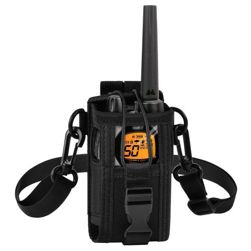 ANKHOH Radio Holster Pouch Compatible with GXT1000VP4 50 Channel GMRS Two-Way Radio, Long Range Walkie Talkie Case, Storage Holder with Adjustable Shoulder Strap (Bag Only)