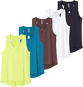 Real Essentials Women's Crossback Keyhole Workout Tank Top - Dry-Fit Sleeveless Yoga Gym | Plus Sizes Available