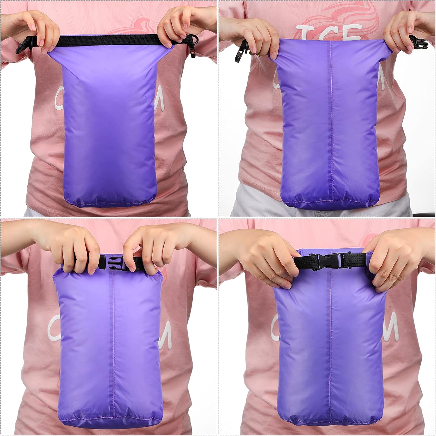 Shappy Waterproof Dry Bag Set - Ultralight 6 Pcs Stuff Sack for Camping, Kayaking & Hiking | 3L to 20L Sizes