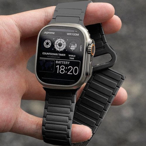 Lamshaw Compatible with Garmin Approach S44 Band, 20mm Quick Release Silicone Sport Strap Replacement Watchband Compatible for Garmin Approach S50, S44, S42, S40 Smartwatch (Black, 20mm size band)