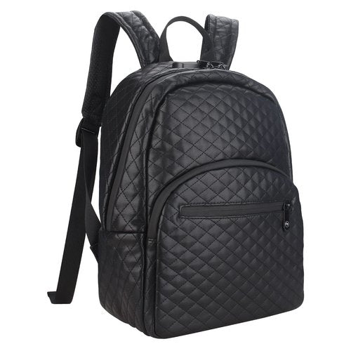 FIREDOG Smell Proof Backpacks with Lock, Smell Proof Bookbag Bag for Men Women Travel (Black)