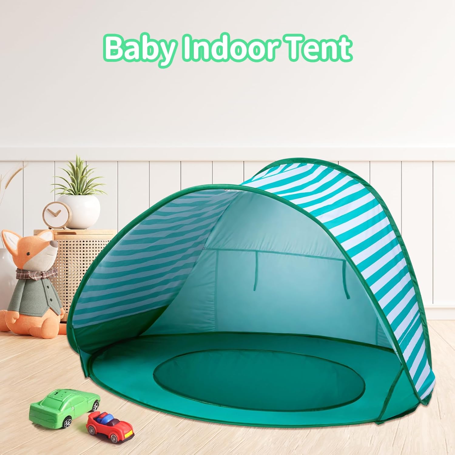 Skiennix Baby Beach Tent - Portable Sun Protection Shelter for Boys & Girls | Aqua Green