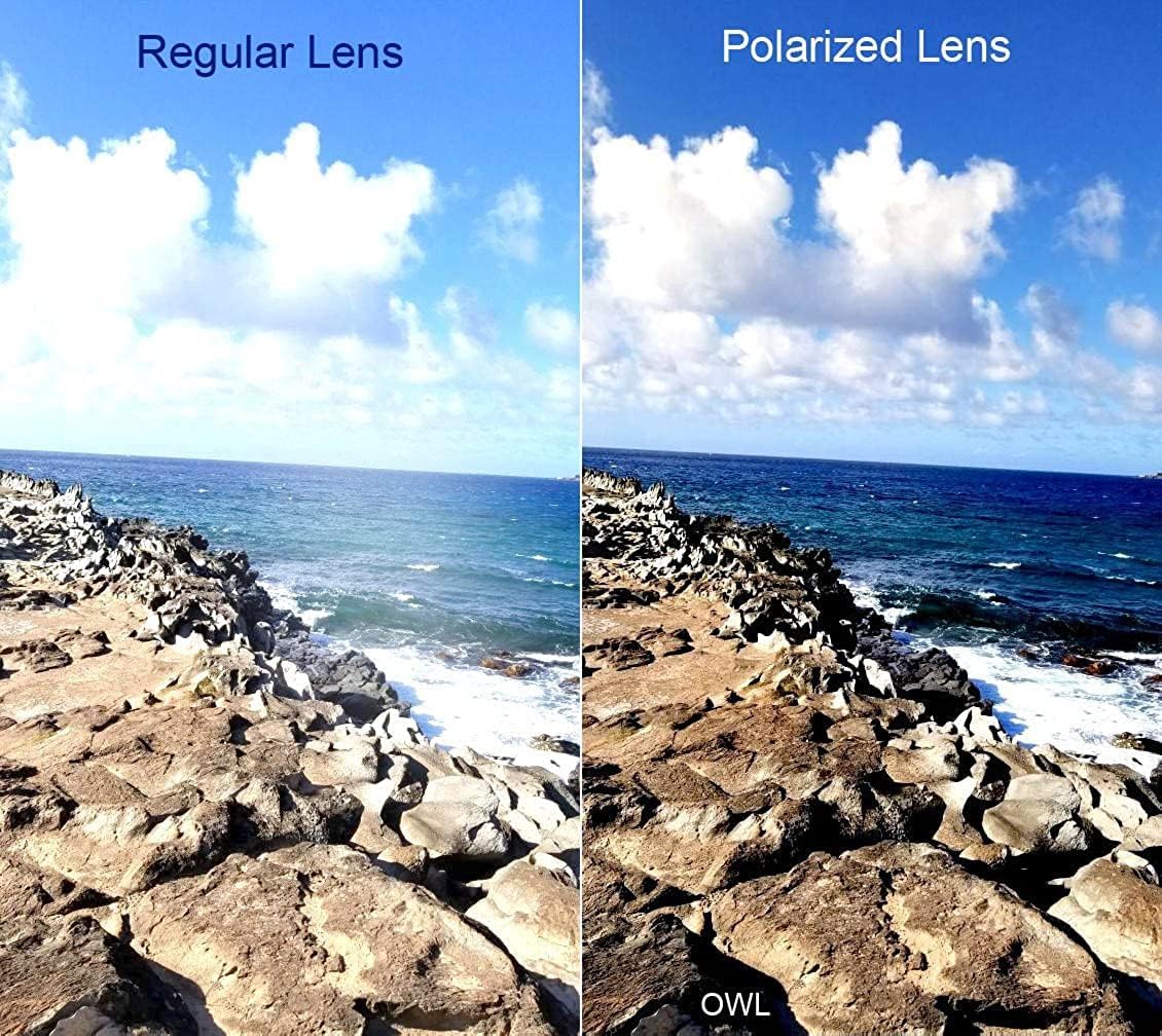 OWL Kids Polarized Sunglasses - UV Protection & Anti-Glare for Toddlers | Stylish Rectangle Design