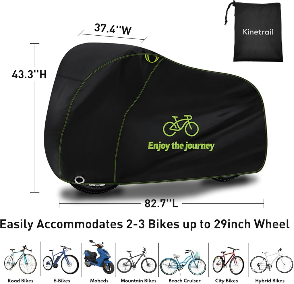 Skiennix Bike Cover - Waterproof Outdoor Protection for 1 Bike | UV, Dust & Wind Proof, Lock Hole