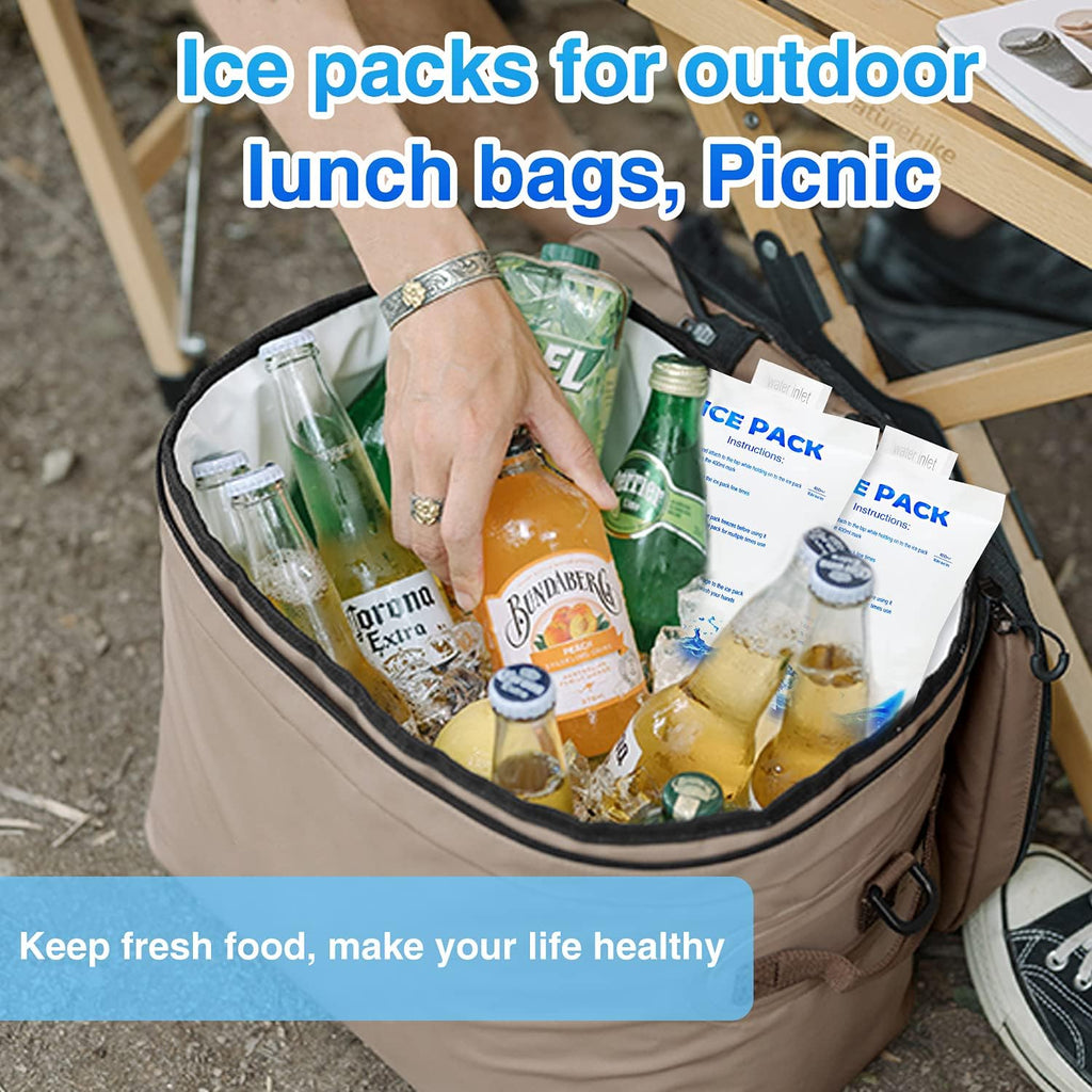 Skiennix Gel Ice Packs - 12 Reusable Cold Packs for Cooling Vests, Injuries & Food Preservation