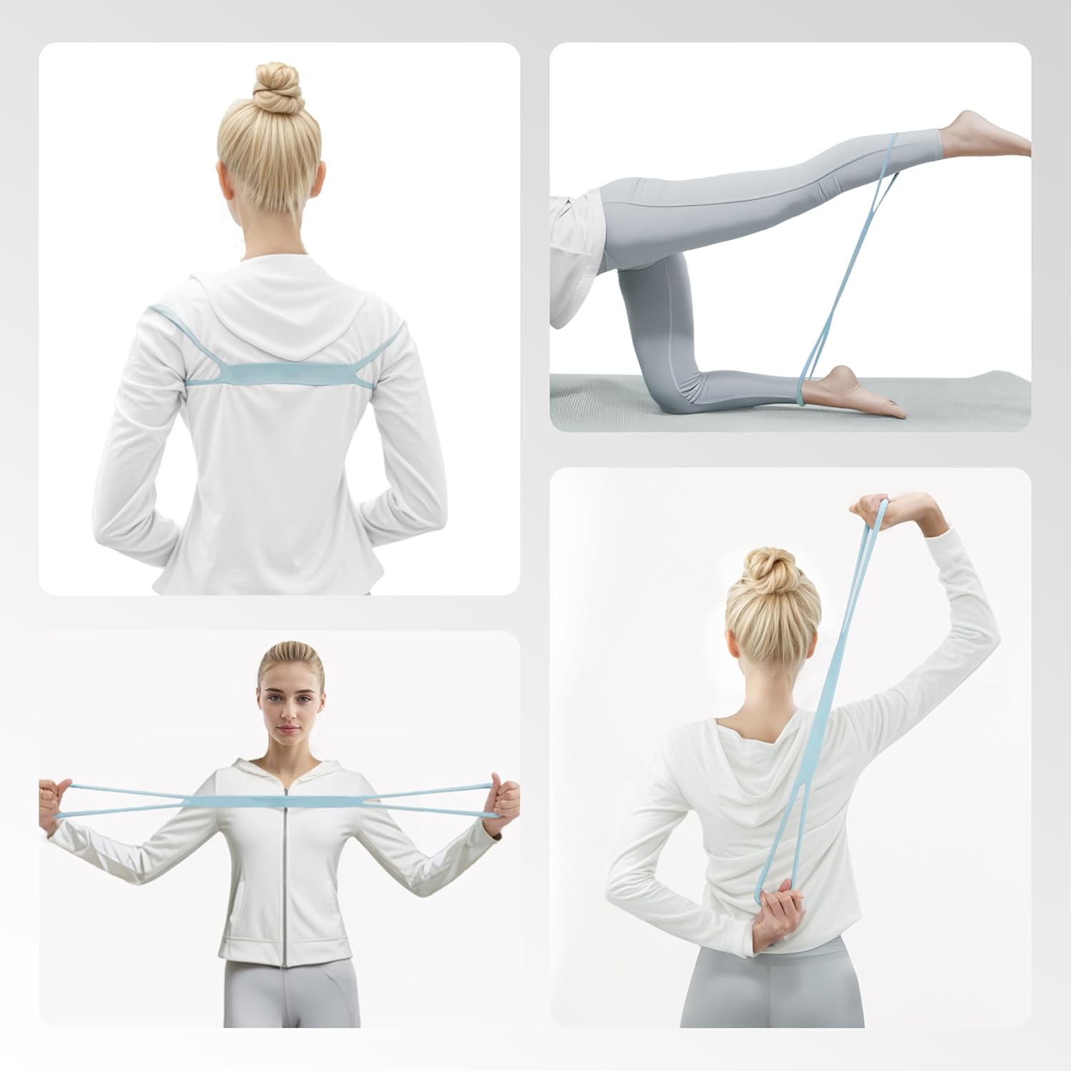 PROIRON Figure 8 Resistance Bands - Versatile 15/25/35 LBS for Yoga & Strength Training | Ideal for Arm, Chest & Shoulder Stretching