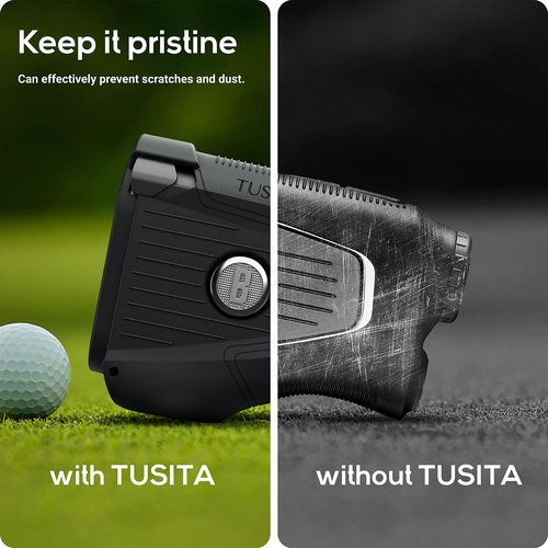 TUSITA Silicone Case Compatible with Bushnell PRO X3 X3+ Golf Laser Rangefinder - Black
