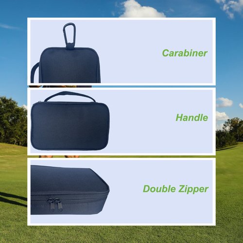 CORECISE Golf Accessory Bag Organizer for Men - Golf Valuables Pouch
