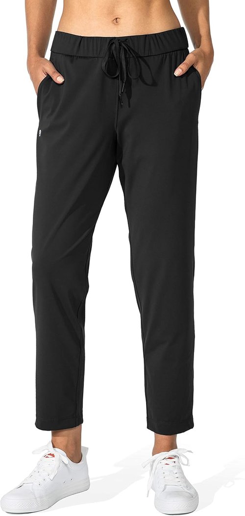 G Gradual Women's 7/8 Stretch Ankle Pants - Deep Pockets for Golf, Athletic, Lounge & Travel