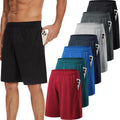 TVKSOM Men's Athletic Shorts - Quick Dry Basketball Shorts with Pockets & Elastic Waistband | 7 Pack