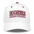 Indiana Hoosiers Hat - The Game 3D Bar Embroidery, White, One Size