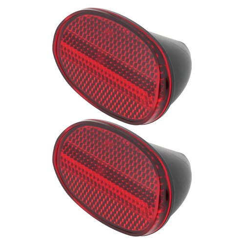 ECSiNG 2Pcs Bike Oval Rear Fenders Reflector 62x43mm Compatible with Most Bicycles with Fenders