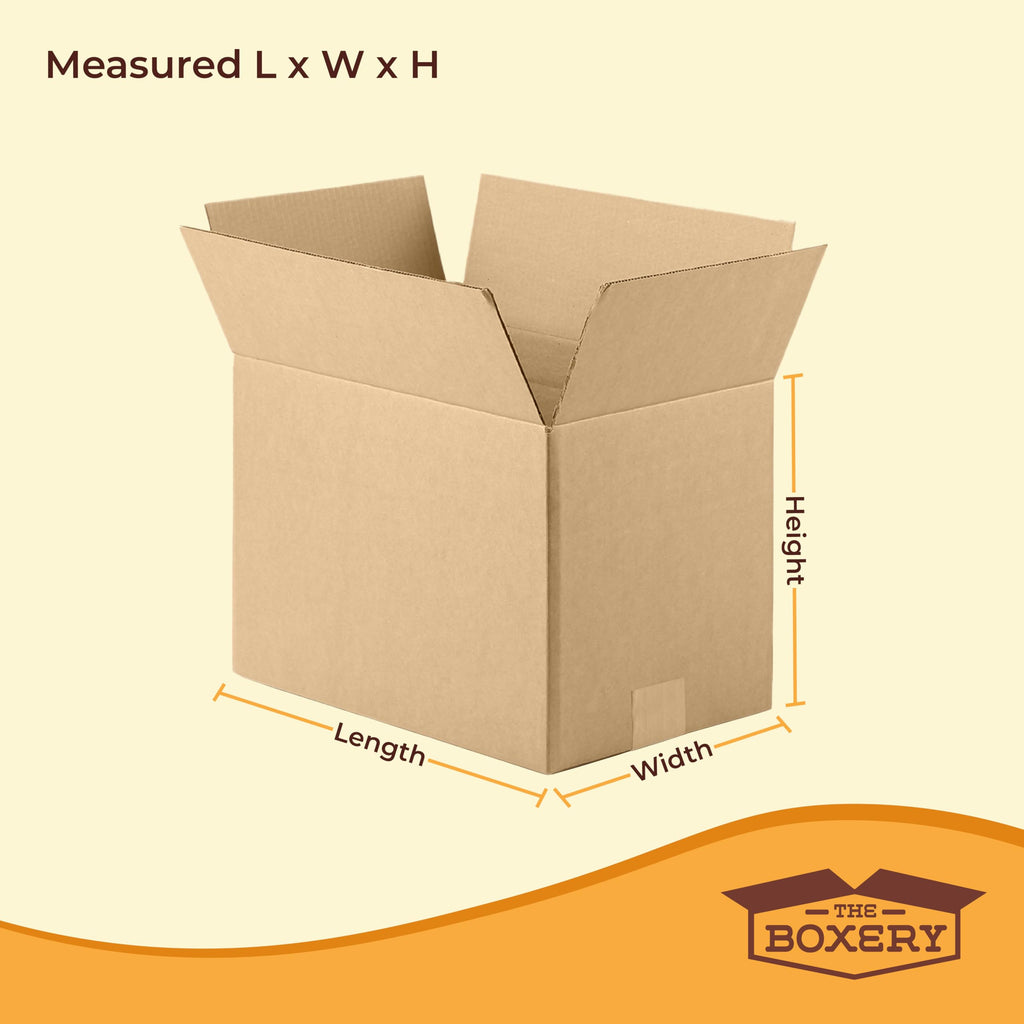 The Boxery 9"x6"x5" Brown/Kraft Corrugated Cardboard Shipping Boxes 25-Pack | Mailing, Packing, Moving & Storage for Business/Home – Durable - Eco-Friendly, Recyclable - Made in the USA