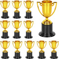 WINKIO Mini Gold Trophy Awards - 4 Inch Plastic Trophies for Kids | Perfect for Party Favors & Competitions