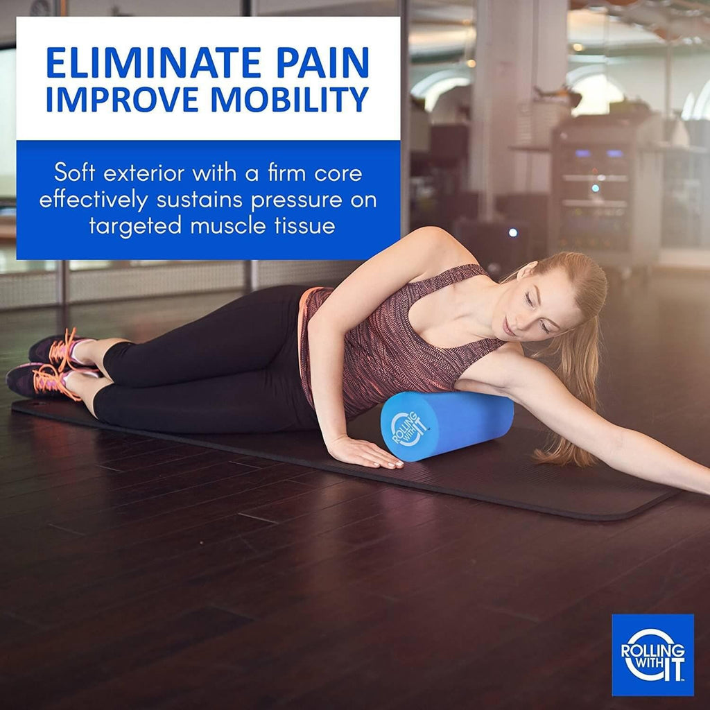 Rolling With It Foam Roller - High Density Muscle Roller for Therapy & Recovery | Eco-Friendly Design