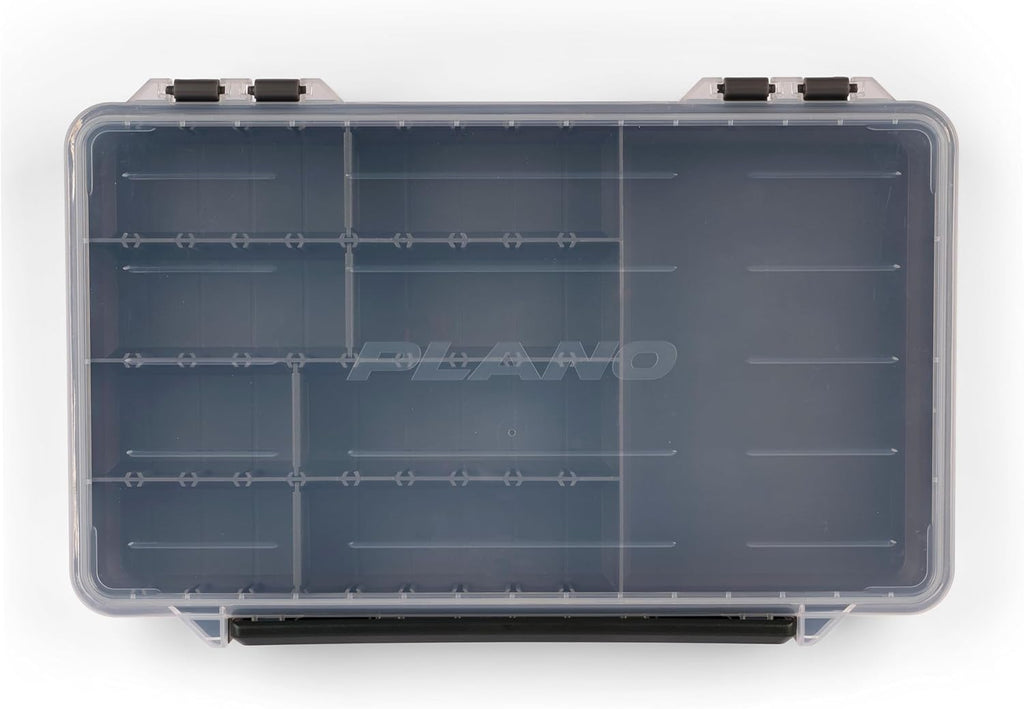 Plano StowAway Tackle Box - 50/50 Split Design with Transparent DuraView Lid | Stackable Storage for Fishing Gear