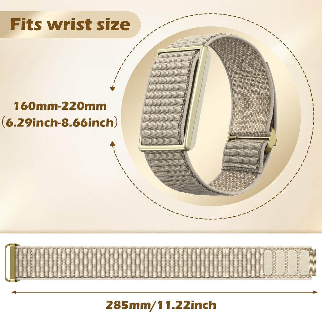 Yeahxing Nylon Band for Polar Loop - Visible Armband 2.0 Soft Breathable Replacement Strap with Polar Loop (2025), Secure Hook and Loop Closure, Comfortable Adjustable Wristband for Men Women