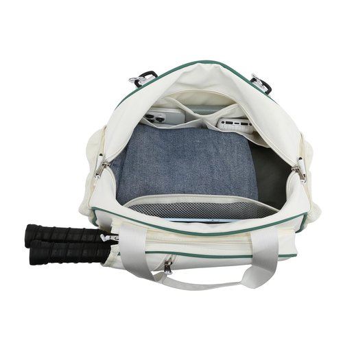 RAINBOW SMILE Crossbody Pickleball Bag With Shoes Compartment 2PS for Women and Men, Waterproof Pickle Ball Tote Shoulder