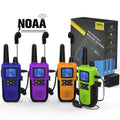 Topsung Walkie Talkies Rechargeable for Adults Long Range with Earpiece NOAA Weather Alert, Multi-purpose 2 Way Radio 4 Pack for Team Work Senior Care Kid Adventure Family Camping Hiking Skiing Cruise