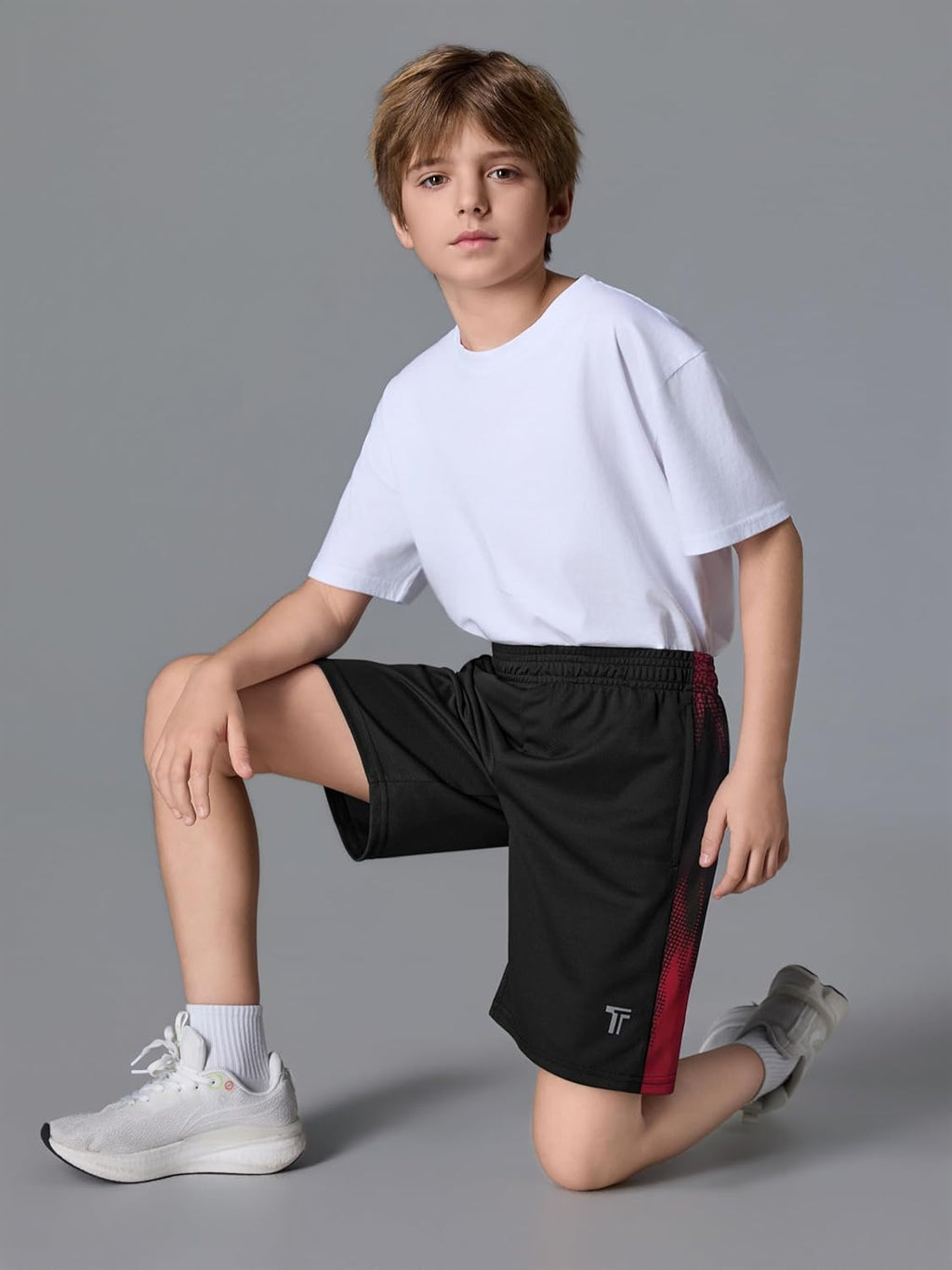 Skiennix Boys Athletic Shorts - Quick-Dry Mesh Basketball Shorts with Pockets | 5-Pack, Teen Sizes