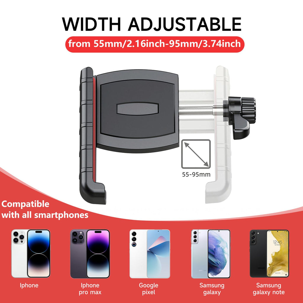 ZEMBSOYA Golfs Cart Phone Holder, Golfs Phone Mount 360 Degree Rotation, Cell Phone Holder for Golf Cart Compatible with All Smartphones and Phone Cases