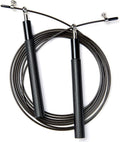 Speed Skipping Rope Adjustable Jumping Rope with Aluminium Alloy Handle and Ball Bearing Tangle-Free Exercise Rope for Home Exercise & Slim Body , Cross Fit Training, Fitness, Exercis Ideal for Aerobic Exercise