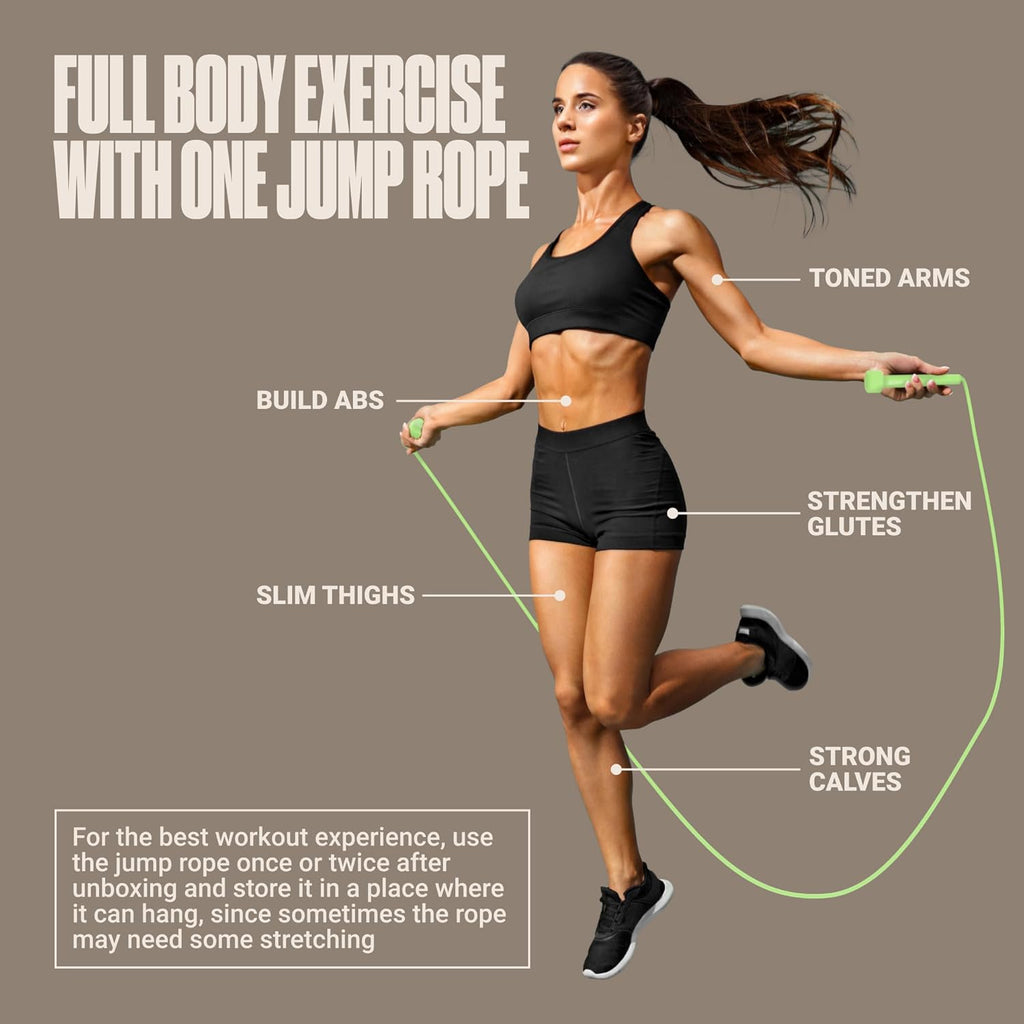 SPORTBIT Adjustable Jump Rope - Perfect for Fitness, Cardio, Boxing & Weight Loss | Ideal for Men & Women