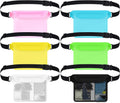 Tallew Waterproof Fanny Pack - 6 Pcs Dry Bag with Waist Strap for Beach & Water Activities | Multicolor