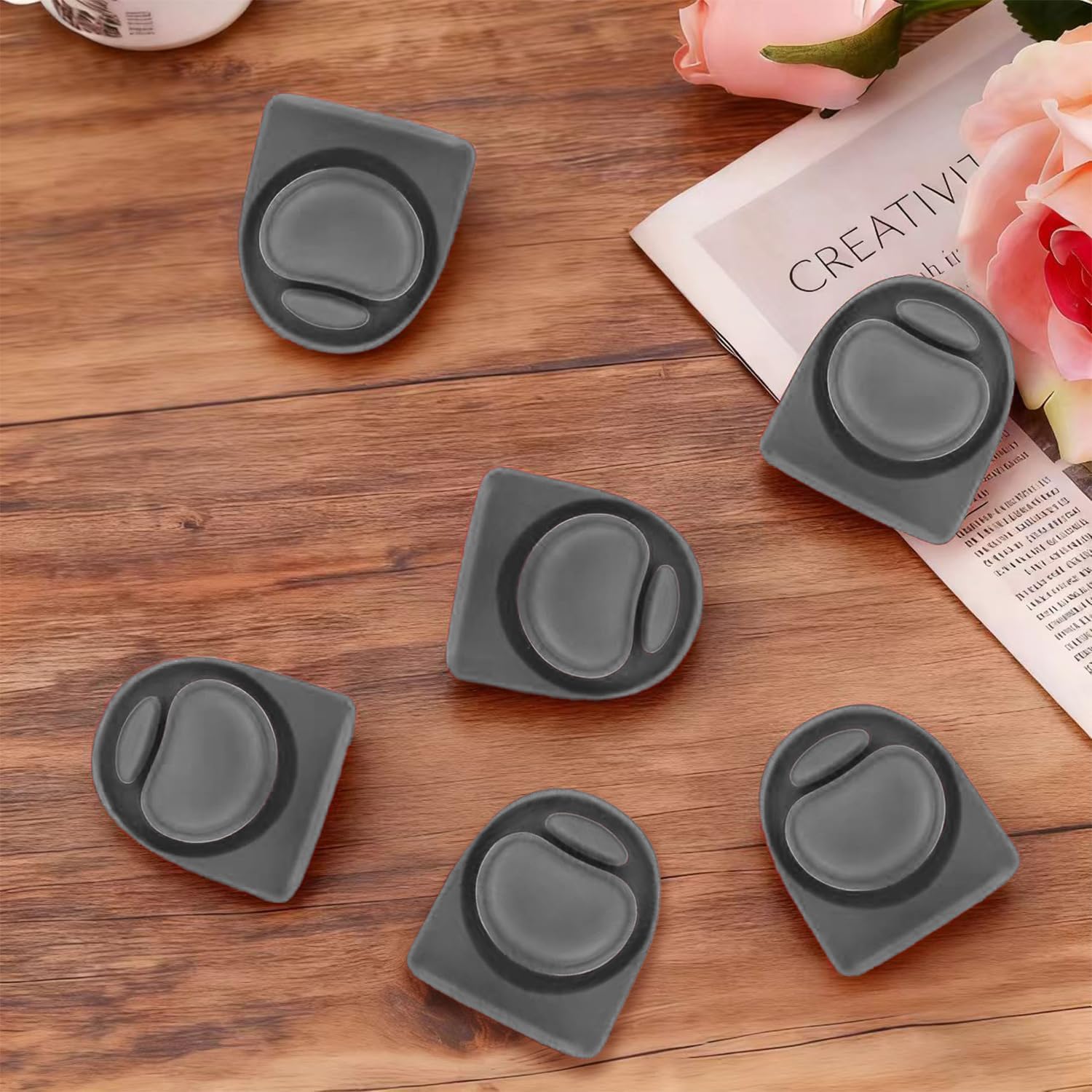 Owala | 6-Pack Replacement Stoppers for FreeSip Water Bottles - BPA-Free Silicone Caps (Gray)